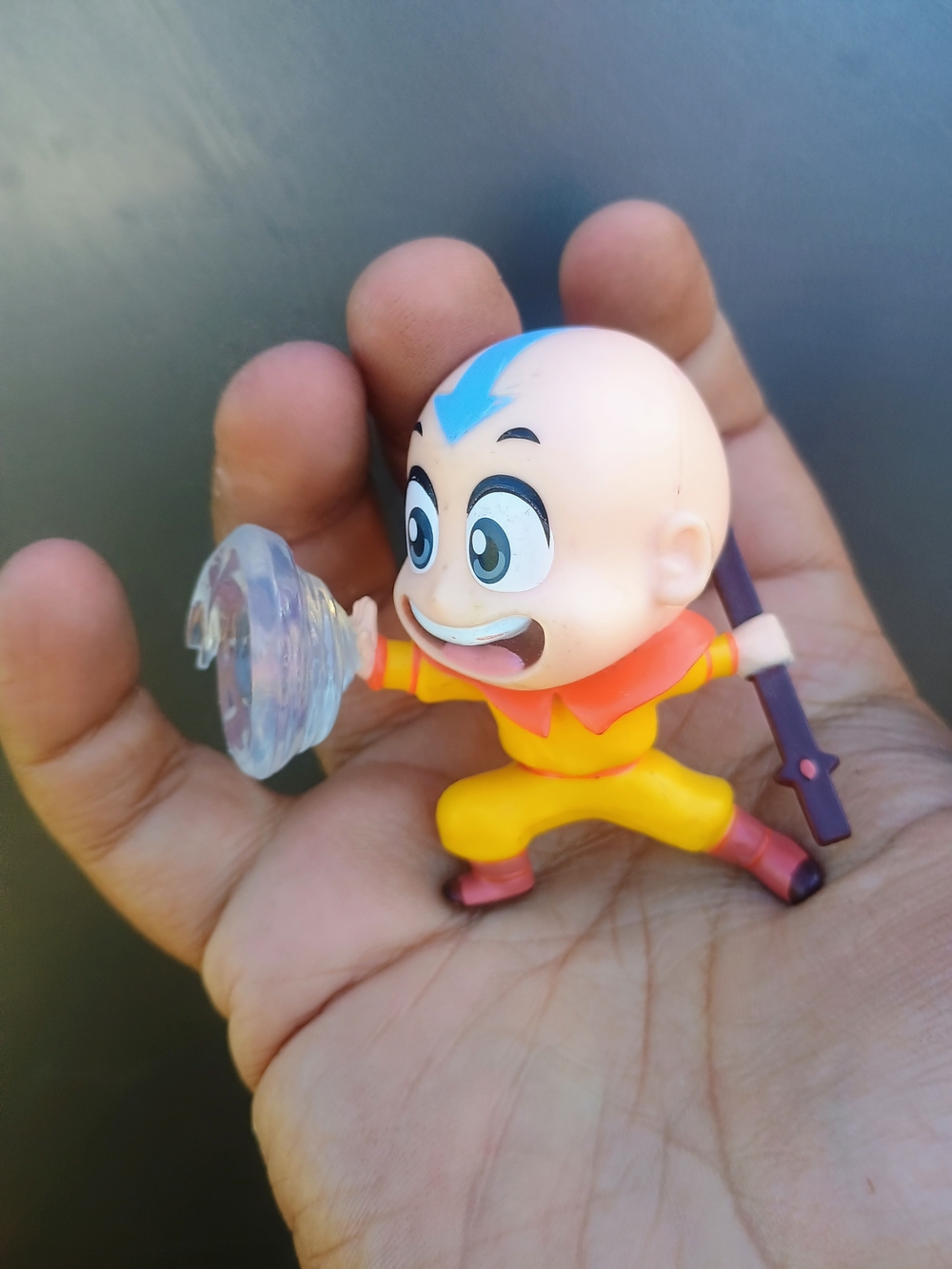 Avatar The Last Airbender Flocked Aang Vinyl Figure Culturefly 2022 Missing Base